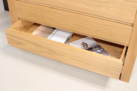 Solid Oak Contemporary style Chest of Drawers or Commode