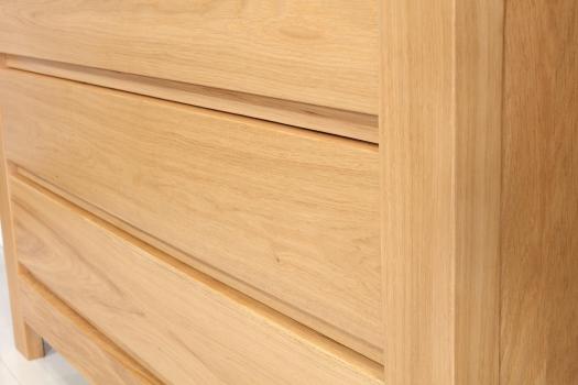 Solid Oak Contemporary style Chest of Drawers or Commode