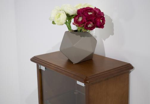 Solid Oak Louis Philippe style Display Cabinet
