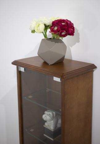 Solid Oak Louis Philippe style Display Cabinet