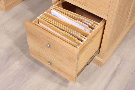 Escritorio ministro Léon de roble de estilo Louis Philippe 