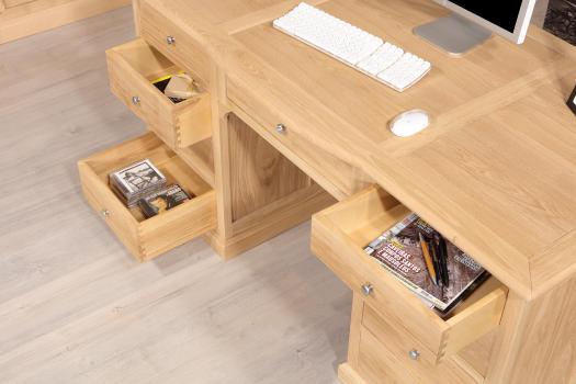 Escritorio ministro Léon de roble de estilo Louis Philippe 