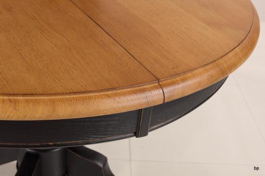 Anna Solid Oak Louis Philippe style Round extending table