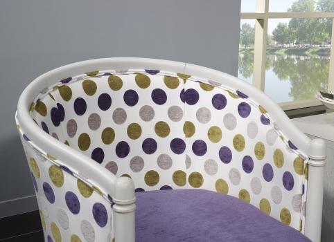Sillón Chris cabriolet fabricado en madera de Cerezo a maciza de estilo Louis Philippe