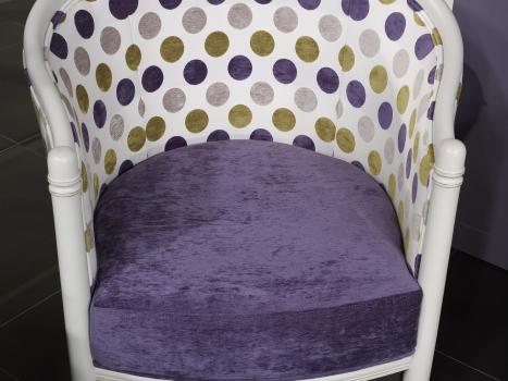 Sillón Chris cabriolet fabricado en madera de Cerezo a maciza de estilo Louis Philippe