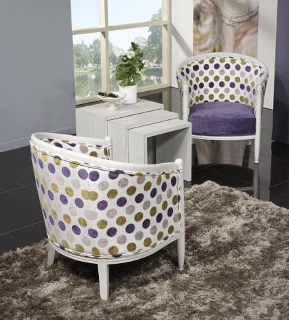 Sillón Chris cabriolet fabricado en madera de Cerezo a maciza de estilo Louis Philippe