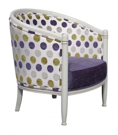 Sillón Chris cabriolet fabricado en madera de Cerezo a maciza de estilo Louis Philippe