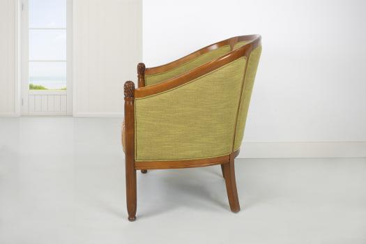 Sillón Cabriolet de haya maciza estilo Louis Philippe
