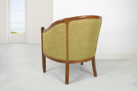 Sillón Cabriolet de haya maciza estilo Louis Philippe