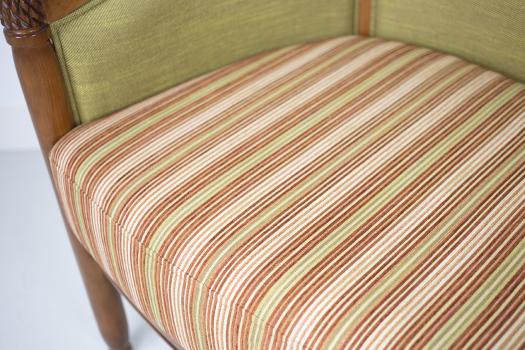 Sillón Cabriolet de haya maciza estilo Louis Philippe