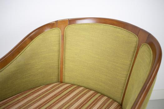 Sillón Cabriolet de haya maciza estilo Louis Philippe