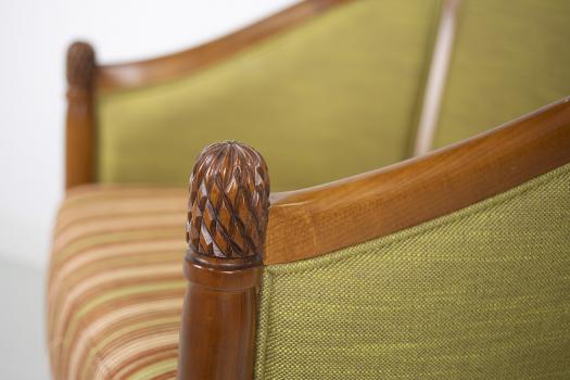 Sillón Cabriolet de haya maciza estilo Louis Philippe