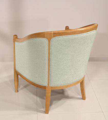 Sillón Caroline cabriolet fabricado en madera de haya macizo de estilo Louis Philippe