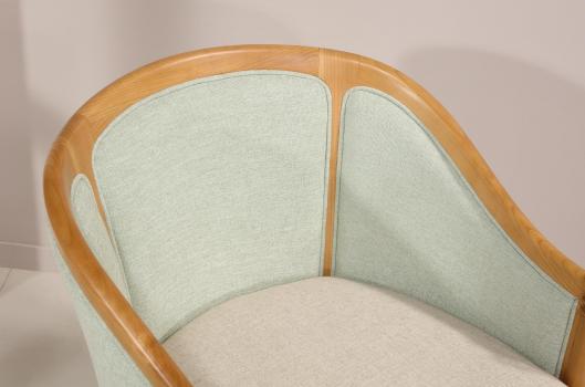 Sillón Caroline cabriolet fabricado en madera de haya macizo de estilo Louis Philippe