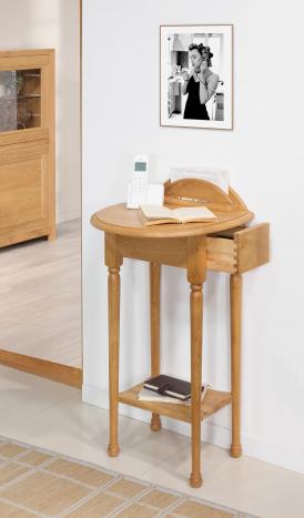 Recibidor Antoine fabricado en madera de roble macizo en estilo Louis Philippe