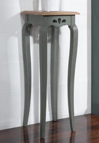 Pedestal fabricado en madera de roble macizo acabado roble Antik