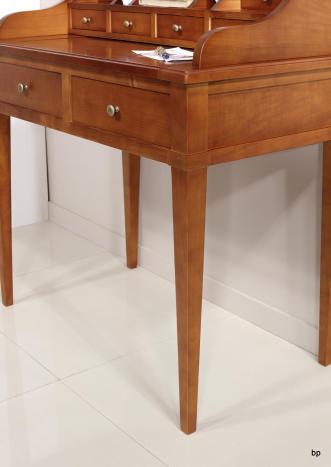 Secretaria estilo francés Anna fabricada en madera de cerezo macizo estilo Directorio