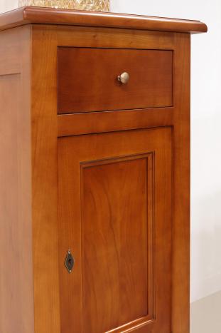 Recibidor fabricado en madera maciza de cerezo en estilo rústico