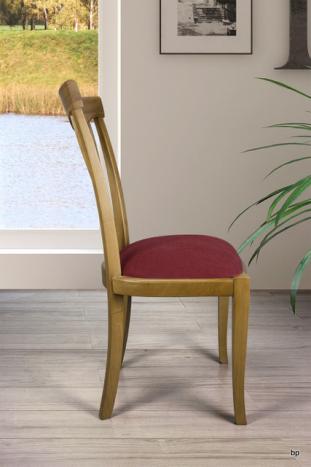 Silla Sebastián fabricada en madera de roble macizo estilo Louis Philippe
