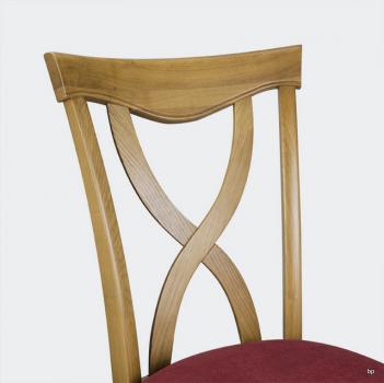 Silla Sebastián fabricada en madera de roble macizo estilo Louis Philippe