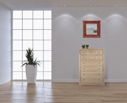 Mueble zapatero fabricado en madera de  Roble  al estilo Louis Philippe