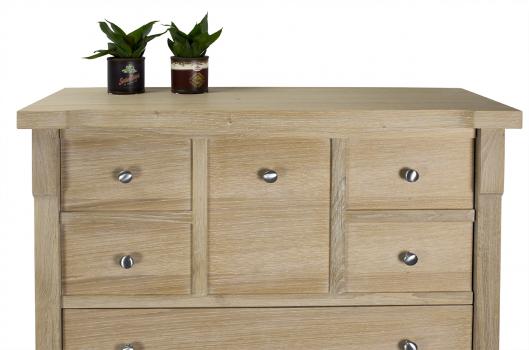 Mueble zapatero fabricado en madera de  Roble  al estilo Louis Philippe