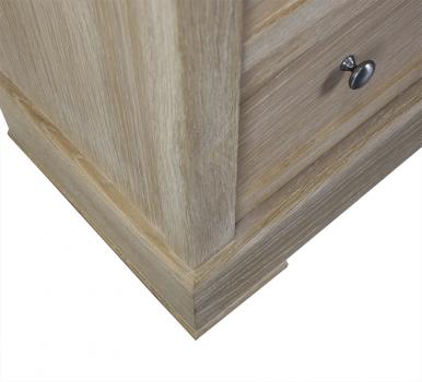 Mueble zapatero fabricado en madera de  Roble  al estilo Louis Philippe