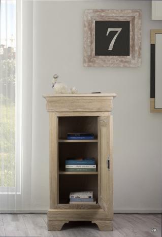 Mueble recibidor Andres fabricado en madera de Roble macizo estilo Louis Philippe