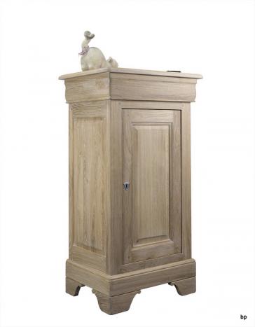 Mueble recibidor Andres fabricado en madera de Roble macizo estilo Louis Philippe
