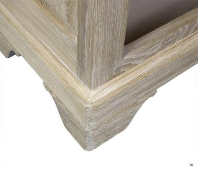 Mueble recibidor Andres fabricado en madera de Roble macizo estilo Louis Philippe