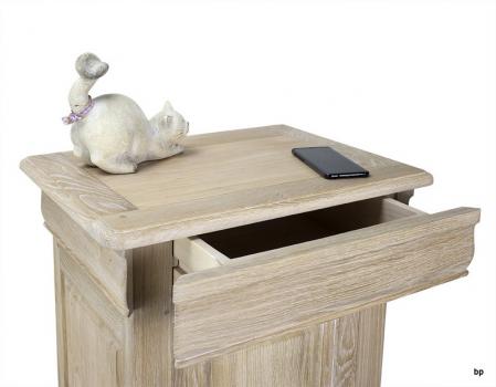 Mueble recibidor Andres fabricado en madera de Roble macizo estilo Louis Philippe