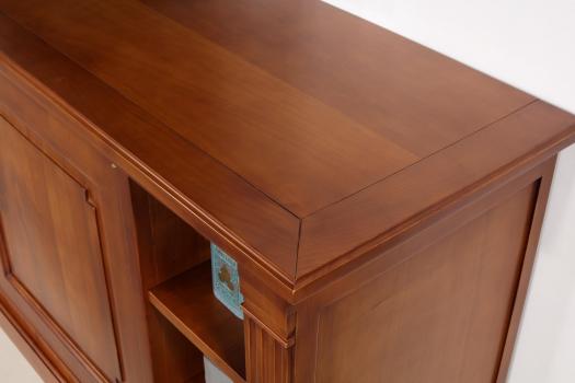 Mueble de TV Lucie en madera de cerezo estilo Directoire 