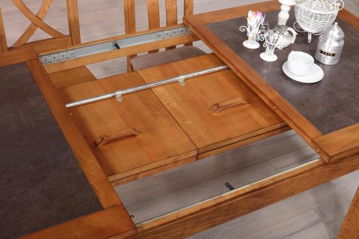 Aurore Solid Cherrywood Contemporary style Rectangular extending Table