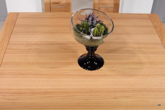 Mesa de comedor cuadrada fabricada en madera de roble macizo 140x140 estilo contemporáneo