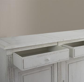 Aparador Valentin 3 puertas + 3 cajones, fabricado en madera de roble macizo al estilo Directorio 