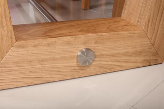 Mesa de comedor rectangular  220x110 fabricada en madera de roble maciza estilo contemporáneo, pieza única 