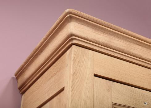 Armario de cocina Timoteo de 1 puerta fabricado en roble macizo estilo rústico