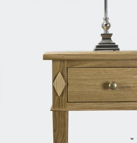 Consola Gastón fabricada en madera de Roble macizo estilo Directorio