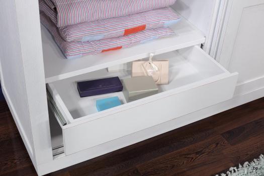 Armario de 2 puertas corredizas Julien fabricado en madera de Roble de estilo Contemporáneo en acabado Roble Marfil Cepillado.