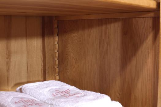 Loïc Solid Oak Louis Philippe style 3 drawer Wardrobe