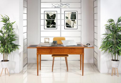 Escritorio Agathe fabricado en madera de cerezo macizo en estilo Directoire