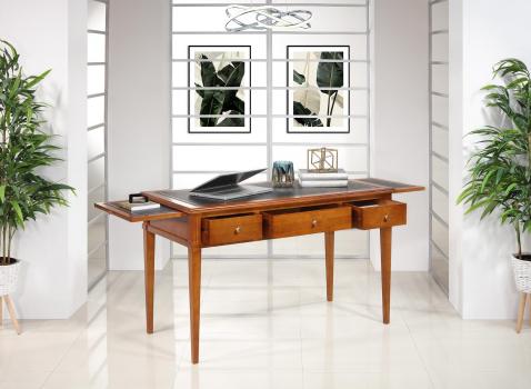 Escritorio Agathe fabricado en madera de cerezo macizo en estilo Directoire