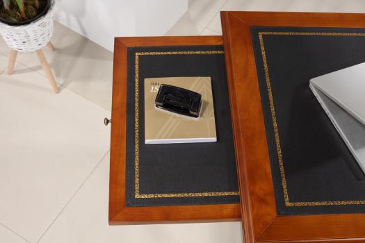 Escritorio Agathe fabricado en madera de cerezo macizo en estilo Directoire