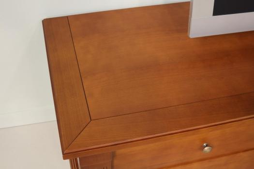 Mueble TV Laurence  fabricado en madera de cerezo estilo Directoire