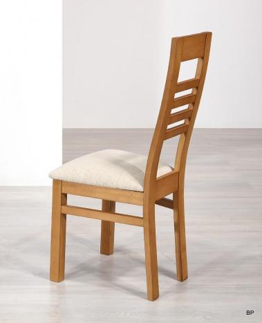 Silla Pedro fabricada en madera de Fresno maciza estilo contemporáneo 