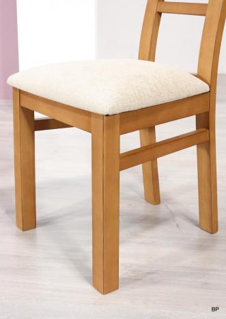 Silla Pedro fabricada en madera de Fresno maciza estilo contemporáneo 