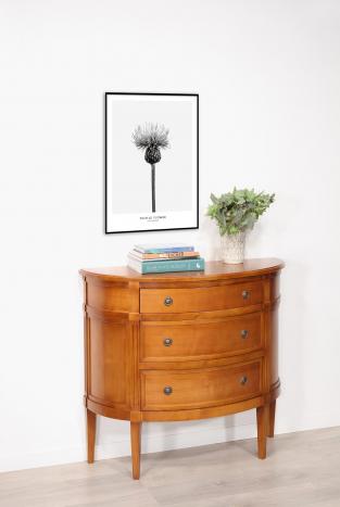 Cómoda de 3 cajones Armelle 1/2  en madera de Cerezo estilo Luis XVI