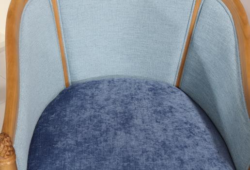 Sillón Caroline cabriolet fabricado en madera de haya macizo de estilo Louis Philippe