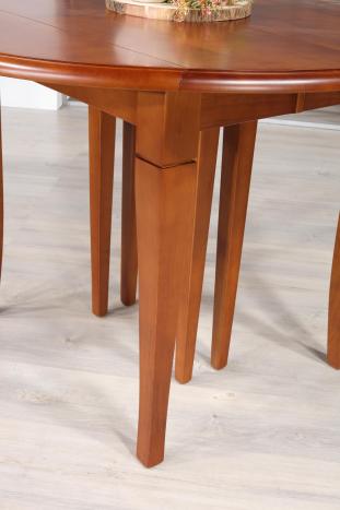 Solid Cherrywood Louis Philippe style Round extending Table
