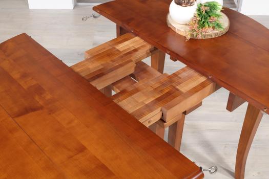Solid Cherrywood Louis Philippe style Round extending Table